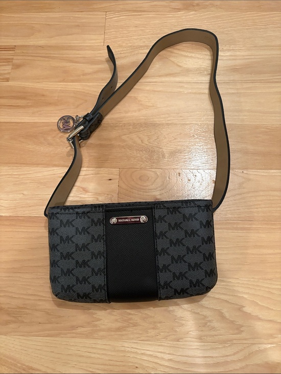 Michael Kors Handbags - Michael Kors Black and Gray MK Signature Bag